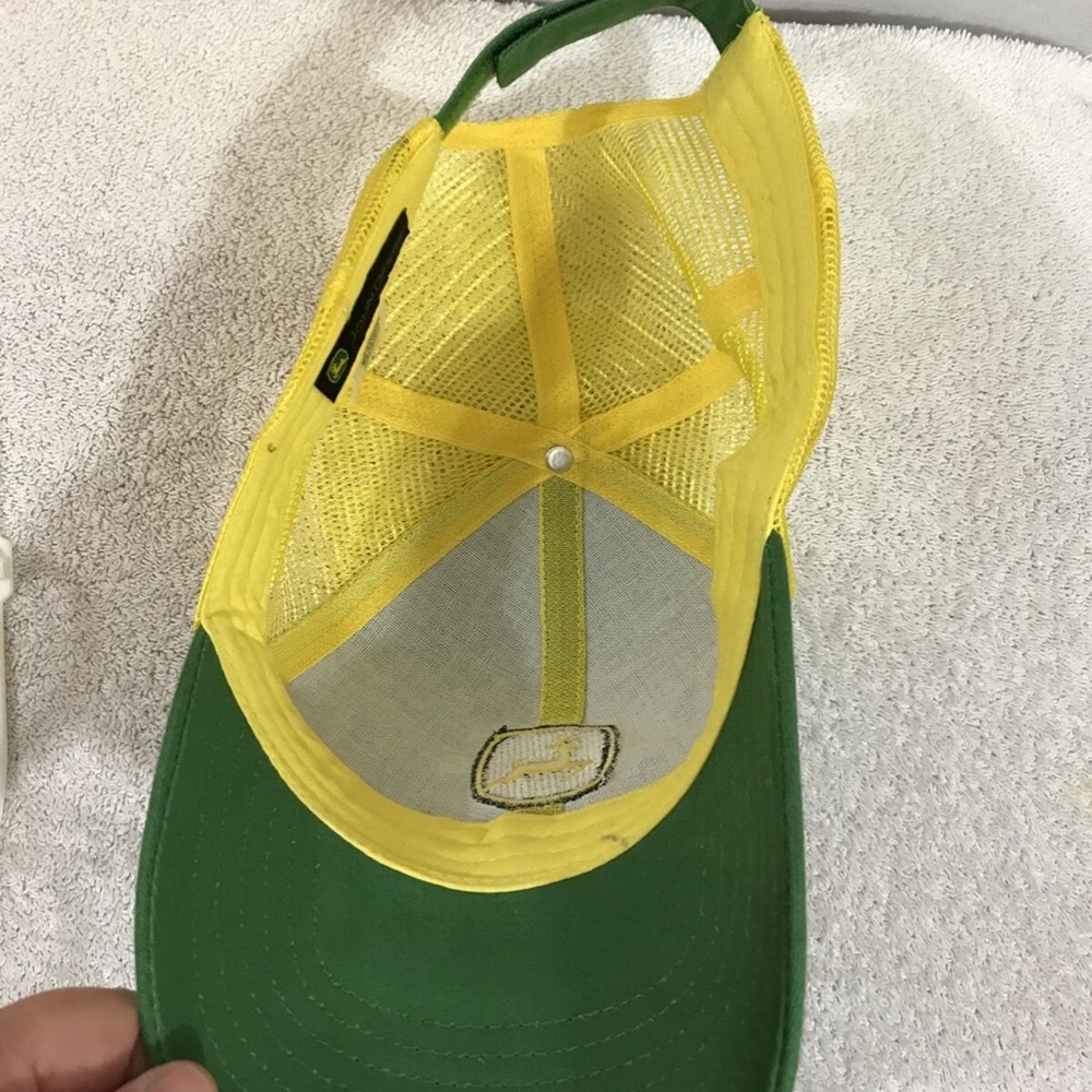 John Deere green & yellow snapback trucker hat - mens one size. - Picture 5 of 6